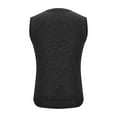thumbnail image 2 of Wyobmus Mens Casual Wool Argyle Sweater Vest Slim Fit Lightweight Sleeveless V-Neck Knit Pullover Vest Black, 2 of 4
