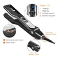 thumbnail image 2 of Salon Steam Hair Straightener Professional Nano Titanium Ceramic Steam Flat Iron with Removable Comb+Digital LCD+5 Level Adjustable Temperature+Auto Temperature Lock, Black, 2 of 8
