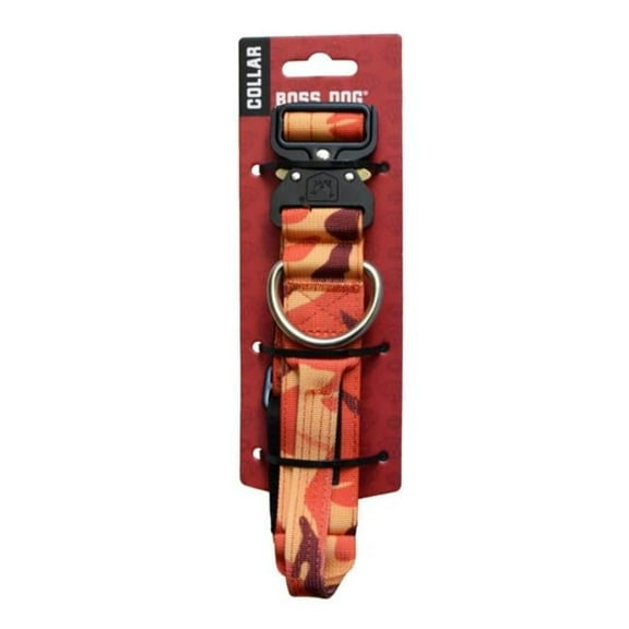 Boss Dog Tactical Collar, Orange Camo, X-Large