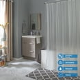 thumbnail image 3 of Bath Bliss PEVA Shower Curtain Liner Frost, 3 of 6