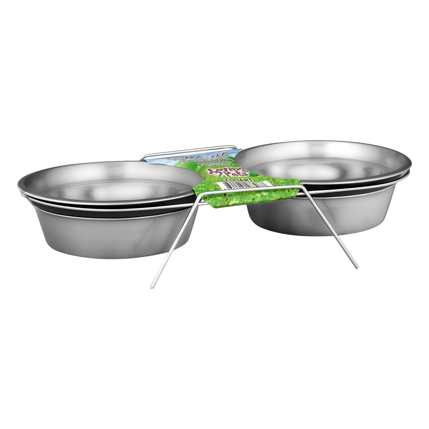 Loving Pets Silent Double Diner Noise-Free Dining Grey 2 Quart, 1.0 CT