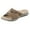 Coffee, variant on TJAZFJPA Memory Foam Slippers for Women Wide Width Women's Summer Fashion Leather Open Toed Flip Flops Outdoor Beach Slippers Slippers for Women Indoor and Outdoor Closed Back White Slippers