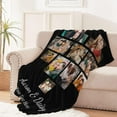 thumbnail image 5 of Personalised Photo Blanket Dad We Love You Custom Picture Collage Blanket Fathers Day Photo Blanket Personalised Gift for Dad Papa Father Grandpa, 5 of 6