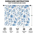 thumbnail image 2 of Blackout Kids Curtains,Blue Pioneer Flower Childrens Insulated Curtains Set Of 2,Bedroom Essentials,Toddler Room Decor 52x84in(132x213cm), 2 of 4