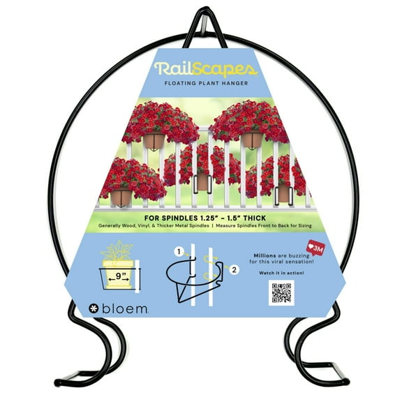 RailScapes Floating Railing Plant Clip for 1.25” - 1.5” Thick Spindles