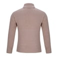 thumbnail image 5 of hotojiny Men's Pullover Winter Turtleneck Long Sleeve Knitted Sweater Comfortable Warm Thick Base Layer Textured Tops, 5 of 7