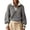 #01Gray, variant on Womens Color Block Half Zip Collared Knit Sweater Balloon Long Sleeve Loose Fit Contrast Trim Knitted Pullover Casual Fall Winter Top Pink S