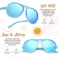 thumbnail image 4 of Toddler Baby Infant Polarized Aviator Sunglasses for Boys Girls Kids Age 0-4 Shatterproof UV400, 4 of 6
