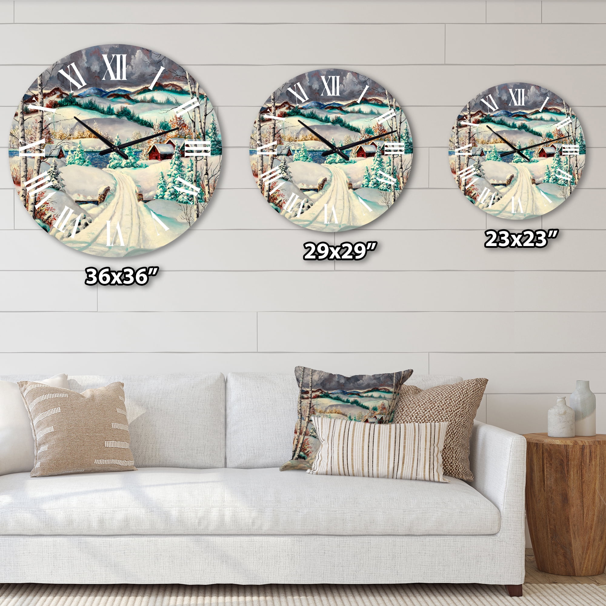 Designart 1 in Traditional Wall Clock