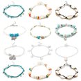 thumbnail image 1 of 16PCS Women Anklet Set Bohemian Shell Beaded Ankle Charm Bracelet Ankle Bracelet, 1 of 5