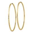 thumbnail image 2 of Auriga Fine Jewelry 14K Yellow Gold Square Tube Endless Hoop Earrings for Women(L- 59mm, W- 59mm), 2 of 5