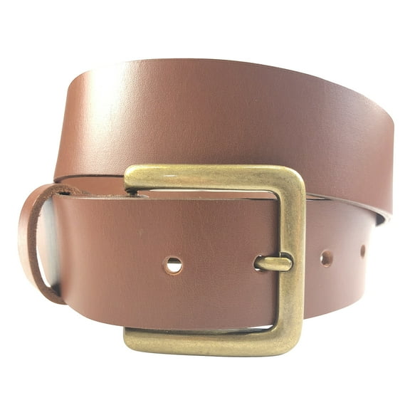 1.5"(38mm) Brown Bridle Leather Belt Handmade in Canada by Zelikovitz Size: 40 for 38" Waist