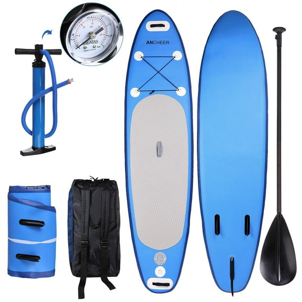 Ancheer 10ft Paddle Board Isup Inflatable Stand Up Surfboard Surf Wakeboard Surf Board With Adjustable Paddle Backpack Hand Pump Surfing Aliexpress