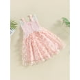thumbnail image 4 of Bagilaanoe Toddler Baby Girl Summer Dress Butterfly Sleeveless A-line Princess Dresses 6M 12M 18M 24M 3T 4T Kids Casual Tulle Swing Sundress, 4 of 8