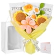 thumbnail image 1 of Ramo de flores de ganchillo Gouraml, rosas amarillas y girasoles, 1 of 7
