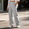 thumbnail image 4 of SETOOFF Women High Waist Pleated Wide Leg Dress Pants Loose Palazzo Trousers with Side Pockets Business Work Office Casual Travel Interview Daily Bottoms, 4 of 9
