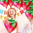 thumbnail image 3 of Globos de Fresa de 20 Piezas Globos de Mylar de Papel de Fresa Dulce para Niñas Decoraciones de Fiesta de Cumpleaños con Temática de Fresa, 3 of 5