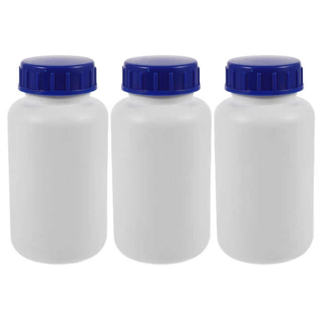 OULII 3pcs Laboratory Chemical Reagent Sample Bottles HDPE for Chemical Handling