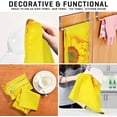 thumbnail image 7 of GZHJMY Sunflower Yellow Kitchen Towels Set of 4 Dishcloths Hand Towels Tea Towels Ultra Absorbent for Cleaning Washing Drying Dishes Tableware 28'' x 18'', 7 of 7