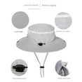 thumbnail image 6 of Windfall Men's Mesh Sun Hat Fishing Sun Boonie Hat Wide Brim Outdoor Hiking Safari Summer Hunting Hat UV Protection Sun Cap, 6 of 7