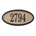 thumbnail image 1 of Plaque d'adresse classique ovale PRO-DF, 1 of 6