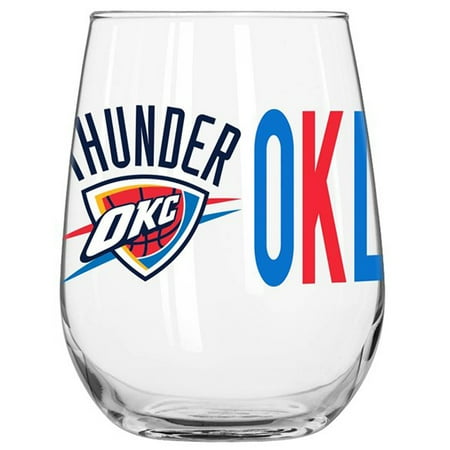 City Thunder Acrylic - Oklahoma City Thunder 16oz. Overtime Curved Glass - No Size