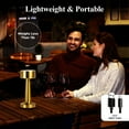 thumbnail image 6 of Bell + Howell 2 Pack Chelsea Small Table Lamp, Touch Lamps for Bedroom, LED Rechargeable Lamp, Cordless Lamp Great for Gifting, Small Lamps for Bedroom, Lamps for Living Room, Home Décor, Gold, 6 of 8