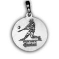 thumbnail image 3 of Saint Rita Religious Medal "Baseball Religious Medal" - 2/3 Inch Size of Dime, Solid 14K White Gold, 3 of 3