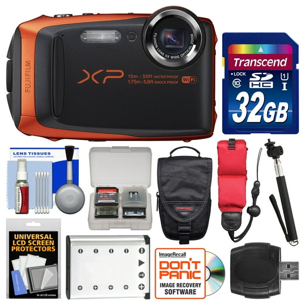 Fujifilm FinePix XP90 Shock & Waterproof WiFi Digital Camera (Orange