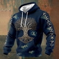 thumbnail image 1 of Chandail à Capuchon en Tricot avec Imprimé – Chandail à Capuchon Confortable pour Hommes pour un Port Quotidien Décontracté et un Style de Rue Confortable, 1 of 4