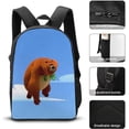 thumbnail image 3 of Grizzly Bear Lemming 17 Inch Backpack With Lunch Bag Pencil Case Set Schoolbag Lunch Box Pen Case 3 Pieces, 3 of 8