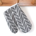 thumbnail image 4 of Oven Mittens Heatproof Non-slip 2PCS Cotton Linen Kitchen Mittens Baking Mitts, 4 of 10