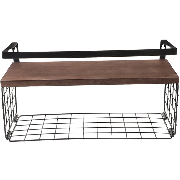 MLINS  Wall Kitchen Shelves Bathroom Shelf with Storage Basket
