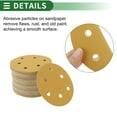 thumbnail image 4 of 70 Pcs Round Sandpaper 6 400 Grit Hook and Loop Sanding Sheets Universal for Automotive Refinishing 125x125mm Aluminum Oxide Yellow, 4 of 7