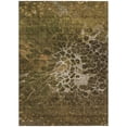 thumbnail image 2 of 8' X 10' Chocolate And Gray Abstract Washable Indoor Outdoor Area Rug, 2 of 5