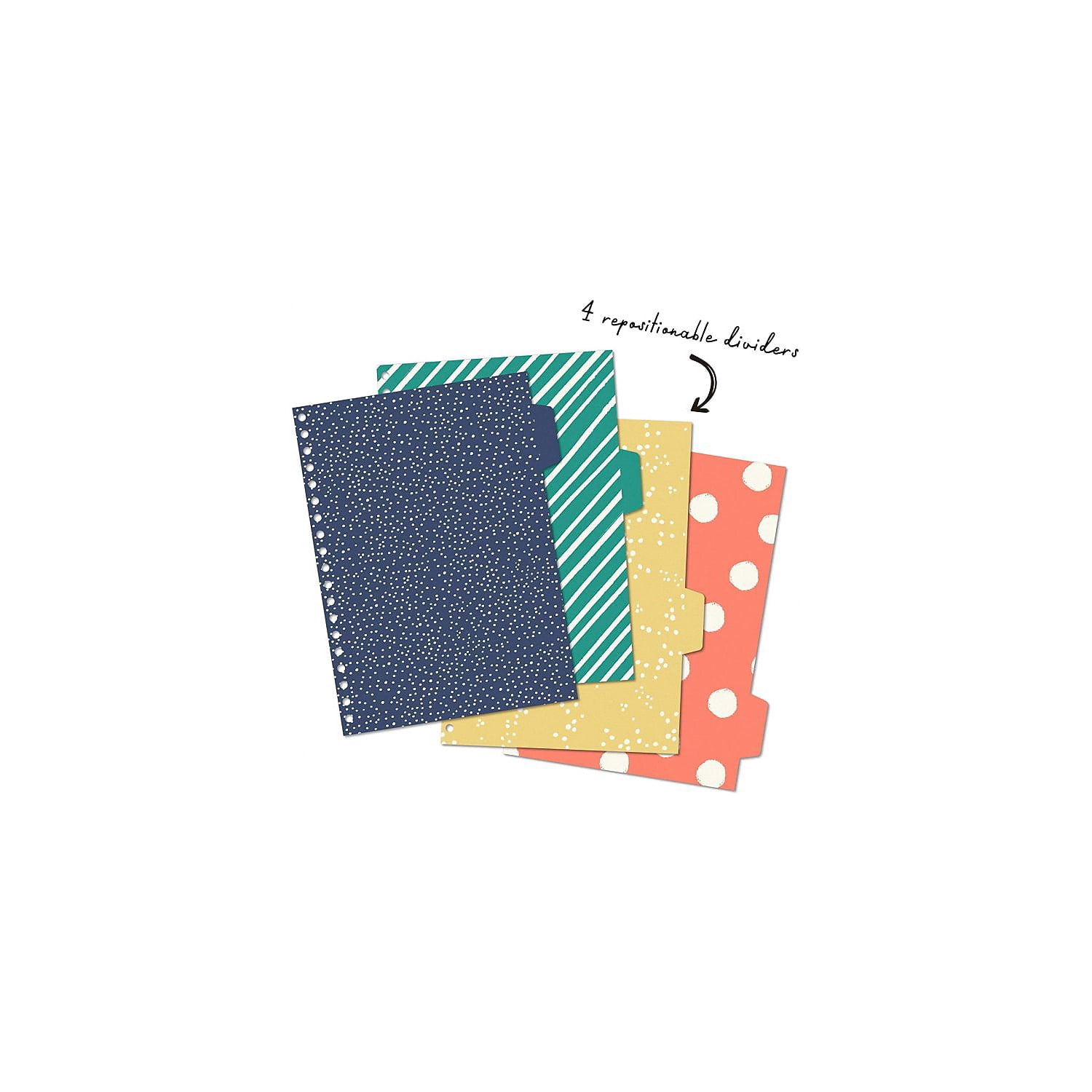 Pukka Pads B5 5-Subject Divider Notebooks, 200 Pages, Rainbow Color Wash, Pack of 3