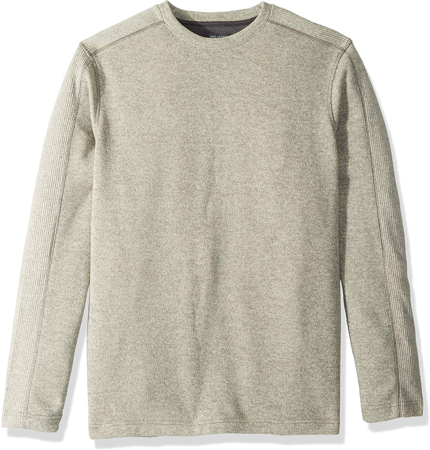 Van Heusen Mens Flex Sweater Fleece Long Sleeve Stretch Crew Neck Pullover