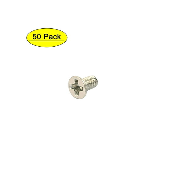 50pcs M2x4mm Stainless Steel Countersunk Flat Head Machine Screws Bolts