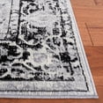 thumbnail image 4 of SAFAVIEH Brentwood Cherette Oriental Area Rug, Black/Ivory, 4' x 6', 4 of 12