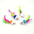 thumbnail image 2 of 30 PCS Whimsical Furry Cat Toys - Squeaky Mice with Feather Tails, Random Color, Interactive Catcher, Stimulating Pet Play, Durable Construction, and Endless Fun, 2 of 5