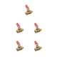 thumbnail image 1 of Accesorios de interruptor de conector de manguera de extremos dobles de válvula de bola de latón 1/8 pulgadas 5piezas Yuarrent, 1 of 6