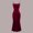 Wine, variant on MIANHT Women’S Dresses Fashion Solid Color Cold Shoulder Mid-Length Dress Casual Slim Fit Sleeveless Faux-Wrap Holiday Party Dresses