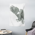 thumbnail image 1 of Eagle Tapestry, Black and White Pencil Drawing Style Eagle with Detailed Features Wild Nature, Wall Hanging for Bedroom Living Room Dorm Decor, 40W X 60L Inches, Black Grey White, by Ambesonne, 1 of 2