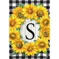 thumbnail image 3 of Briarwood Lane Sunflowers Monogram S Garden Flag, 3 of 4
