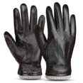 thumbnail image 2 of Men Sheepskin Leather Gloves Outdoor Sport Warm Wool Lined Vintage Daily Dress Driving Gloves, 2 of 5