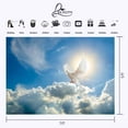 thumbnail image 3 of ABPHOTO Polyester 7x5ft Peace Dove Backdrop Blue Sky White Clouds Peace Dove Photography Background and Studio Photography Backdrop Props, 3 of 5