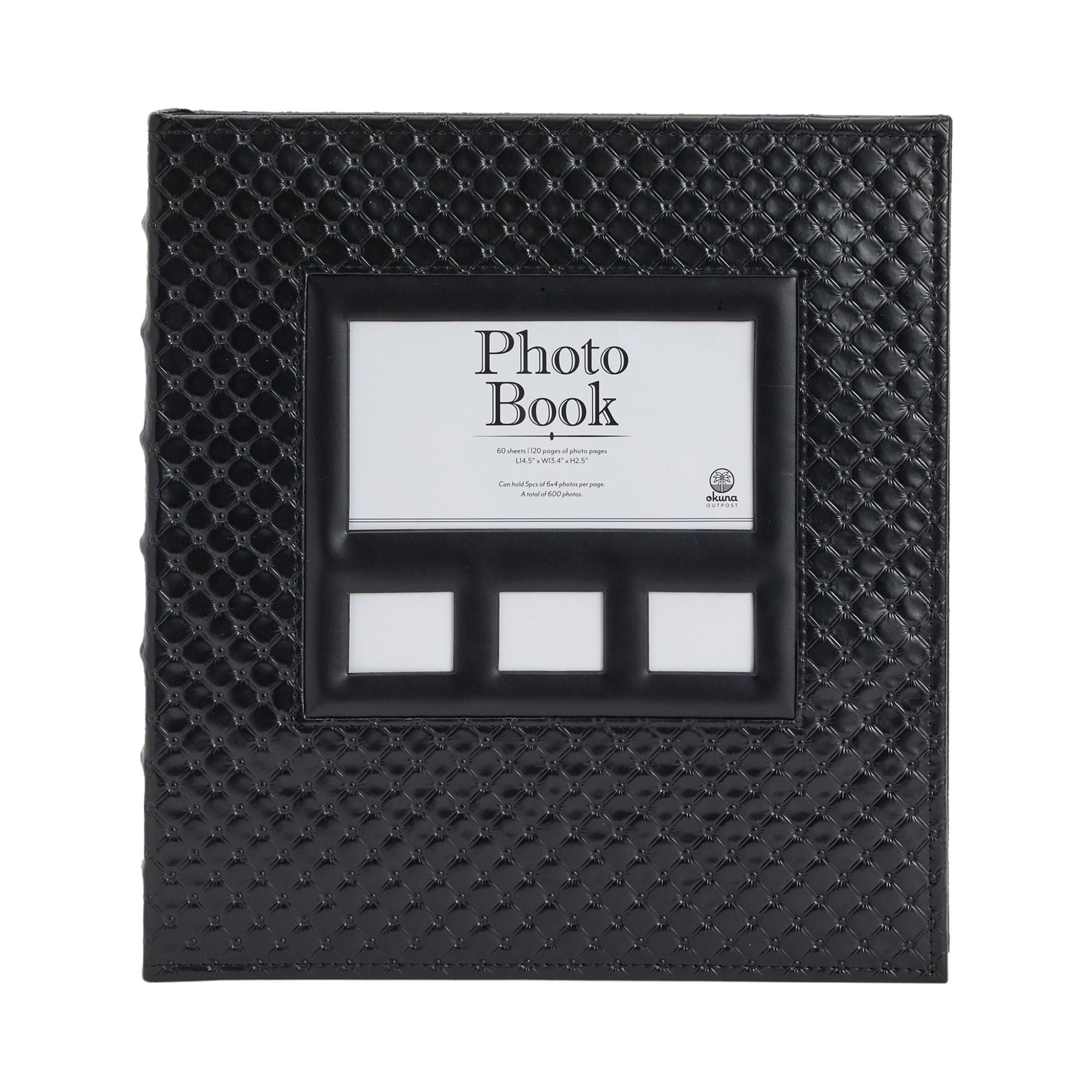 Adorama Photo Album, Leatherette Collection, Holds 500 4x6 Photos, 5 Per  Page. Black