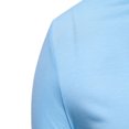thumbnail image 5 of ibuvkizy Long Sleeve T-Shirts for Men Clearance Men's Fashion Casual Winter Solid Color Medium High Neck Design Long Sleeved Round Neck Top Shirt,Light Blue XL, 5 of 8