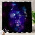 thumbnail image 2 of tellation Star Hower Curtain Orion Nebula Galaxy Space Universe Shower Curtains Set for Bathroom Waterproof Washable, 2 of 7