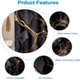 thumbnail image 3 of Black Marble Shower Curtain 72x72 inches for Bathroom Abstract Bathtub Room Partition Decoration Modern Gold Marble Waterproof Fabric Shower Curtains Set with Hooks, 3 of 5